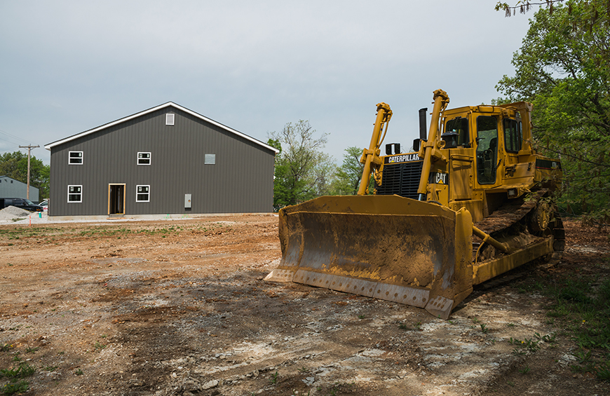 Lot loans in Missouri | CAT on an empty lot | Bank of Old Monroe